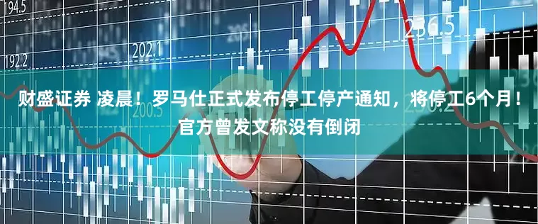 财盛证券 凌晨！罗马仕正式发布停工停产通知，将停工6个月！官方曾发文称没有倒闭