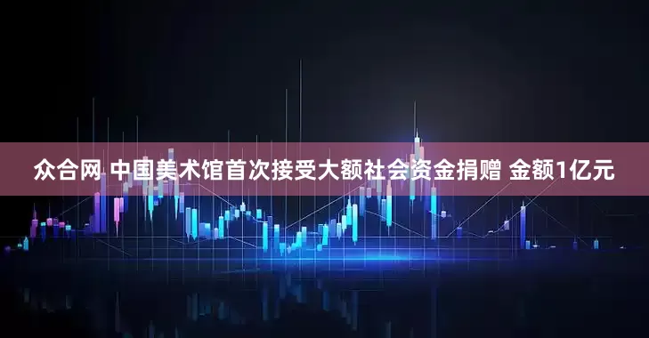 众合网 中国美术馆首次接受大额社会资金捐赠 金额1亿元